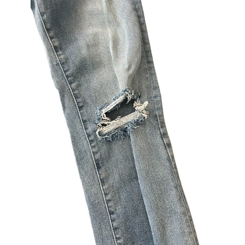 Kensie Distressed Jeans Size 0/25 Vintage Luxe The Slim Straight Medium Wash - Picture 4 of 11